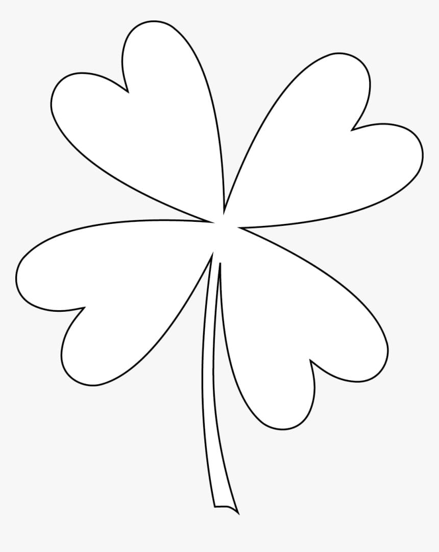 Four Leaf Clover 3 Coloring Page Free Printable Coloring Pages For Kids