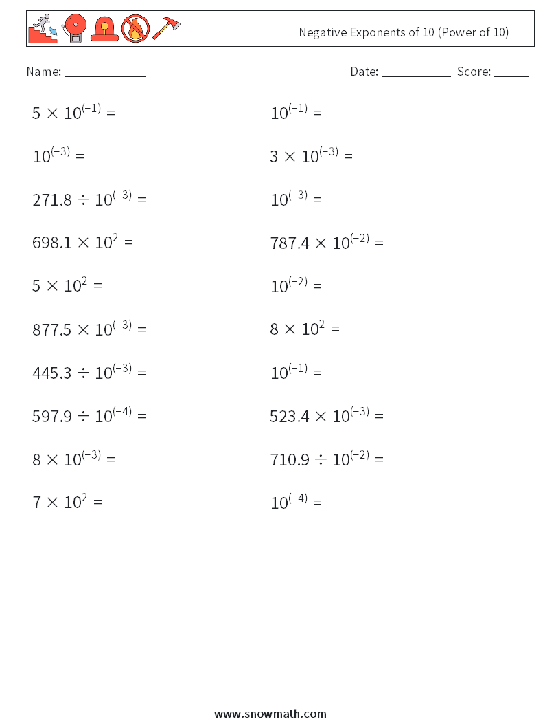 Fourth Grade Division Worksheets Division And Powers Of 10 