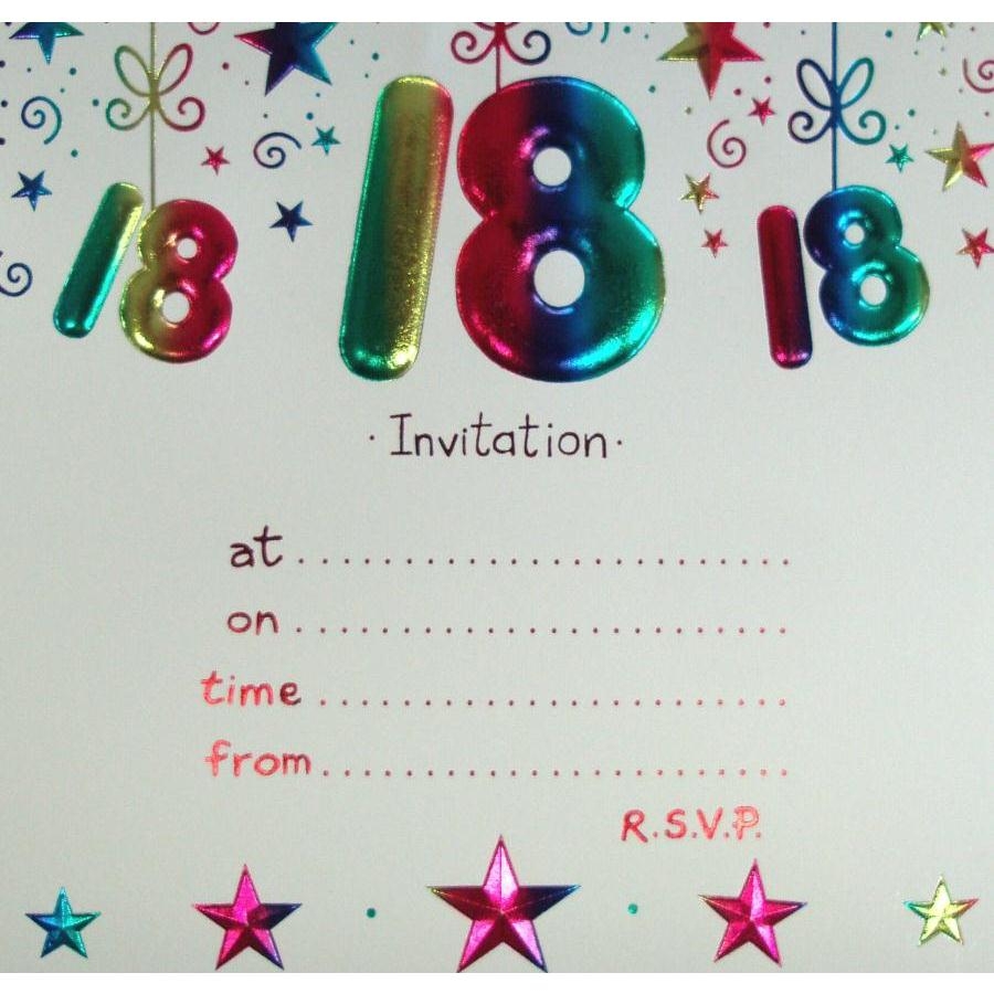 Free 18th Birthday Invitation Templates