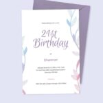 Free 21st Birthday Invitation Template Download In Word Illustrator