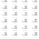 Free 3 Digit Addition Worksheet With Regrouping Free4Classrooms