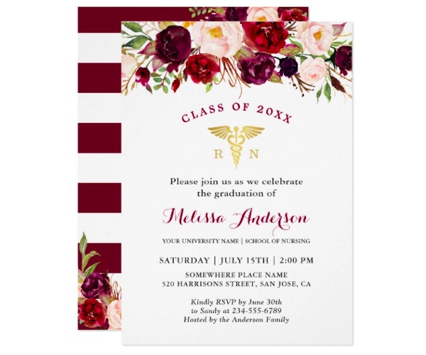 FREE 3 Nursing Graduation Invitation Templates In PSD