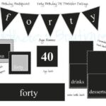 Free 40th Birthday Invite Templates