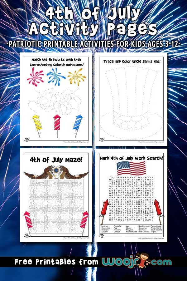 Free 4th Of July Cut And Glue Worksheets Easy Peasy Learners 