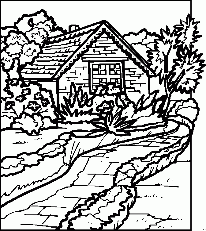 Free Adult Coloring Pages Landscapes Coloring Home