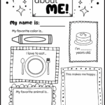 FREE All About Me Booklet For Preschool And Kindergarten In My World