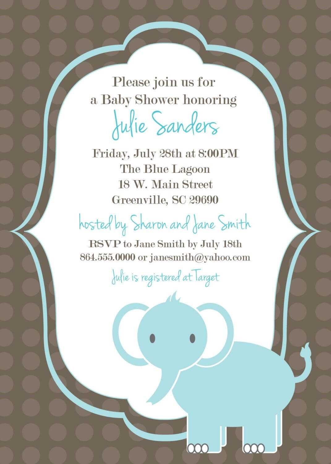 baby shower invitation templates
