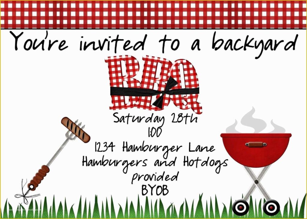 Free Bbq Invitation Template Of Backyard Bbq Invitation By