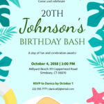 FREE Beach Invitation Templates Examples Edit Online Download