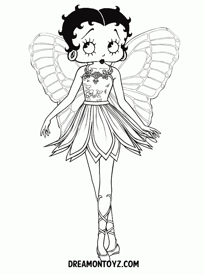 Free Betty Boop Coloring Pages Coloring Home