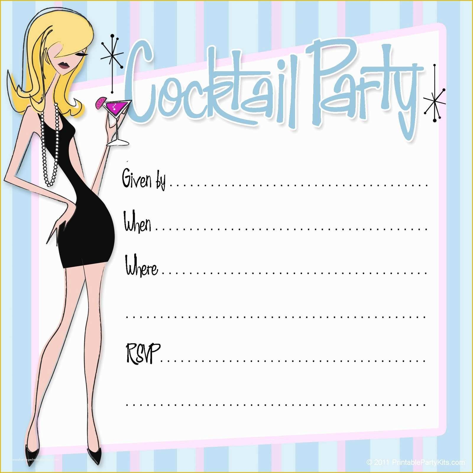 Free Birthday Invitation Templates For Adults Of Free Birthday