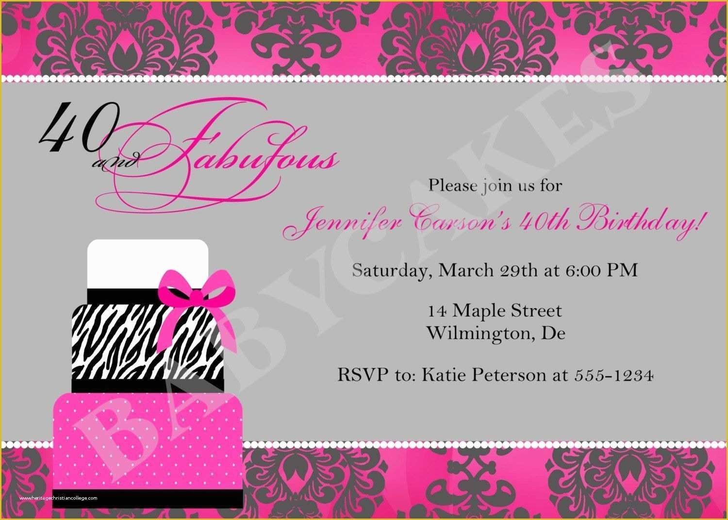 adult birthday invitation templates