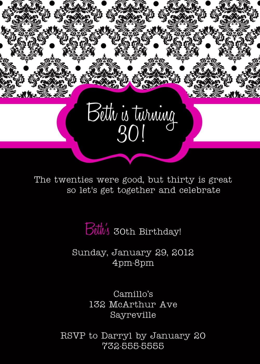 Free Birthday Invitation Templates Printable