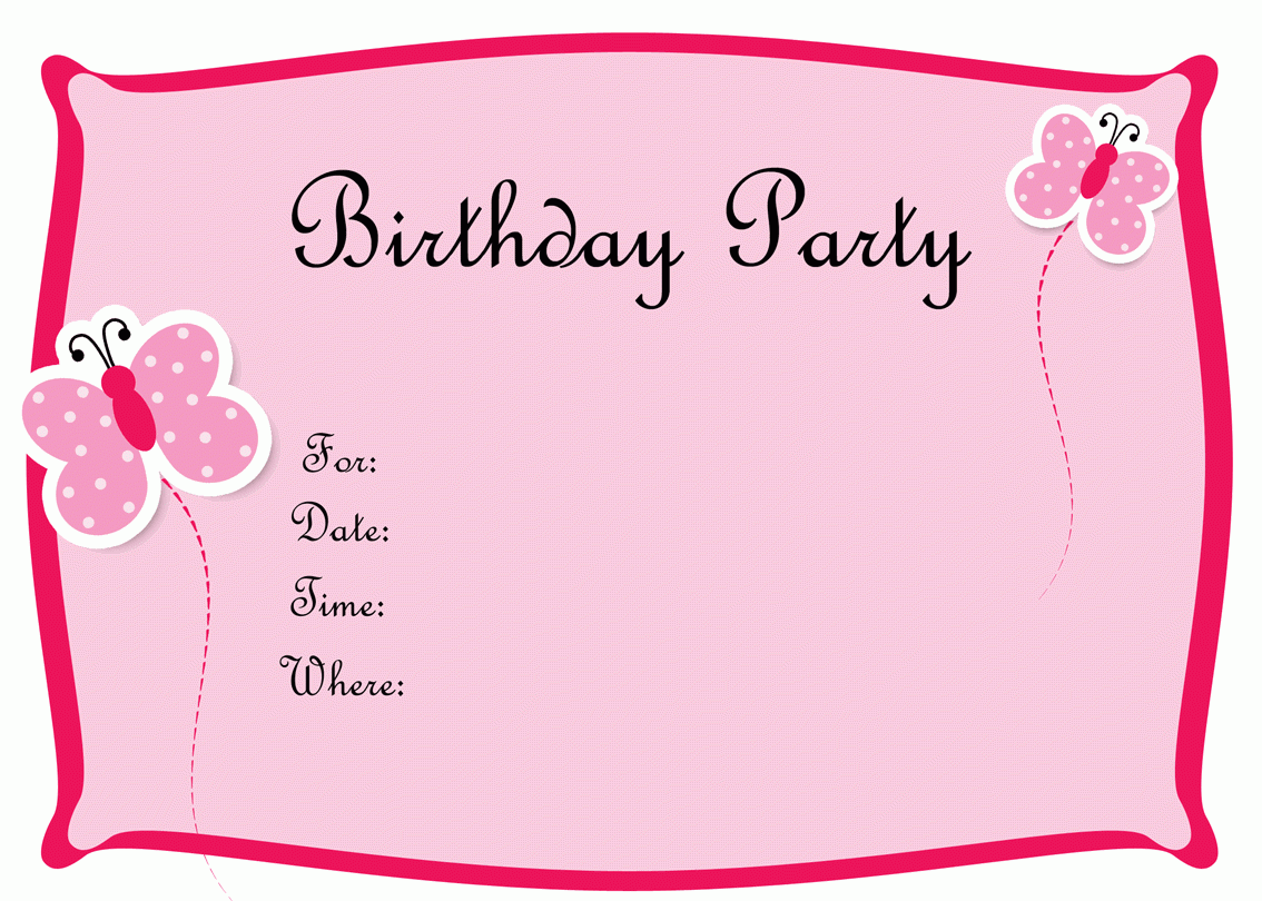 Free Birthday Invitations To Print Drevio Invitations Design
