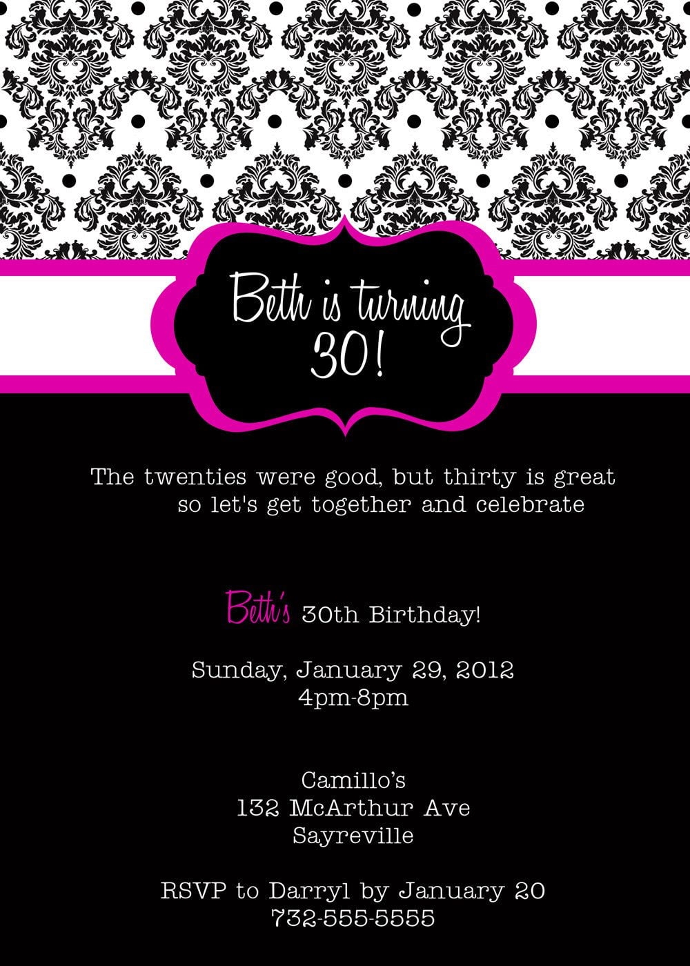 FREE Birthday Invite Wording FREE Printable Birthday Invitation 