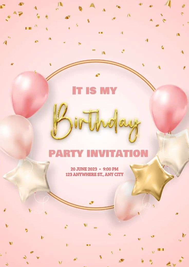 Free Birthday Party Invitation Template