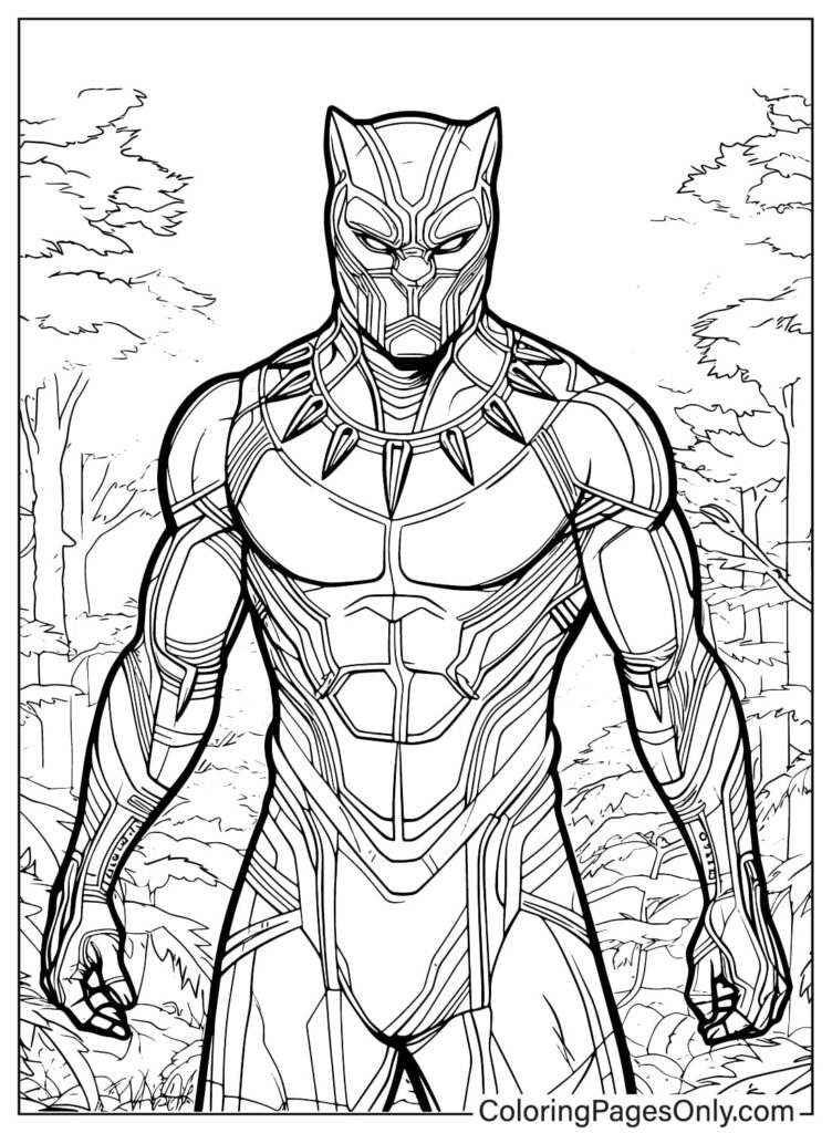 Free Black Panther Coloring Page Free Printable Coloring Pages