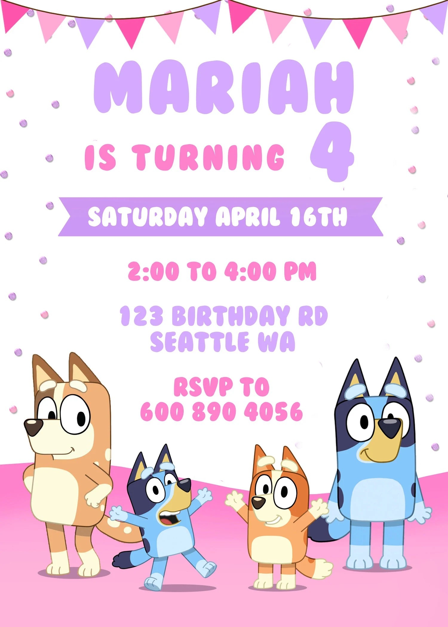 Free Bluey Invitation Templates Dev onallcylinders