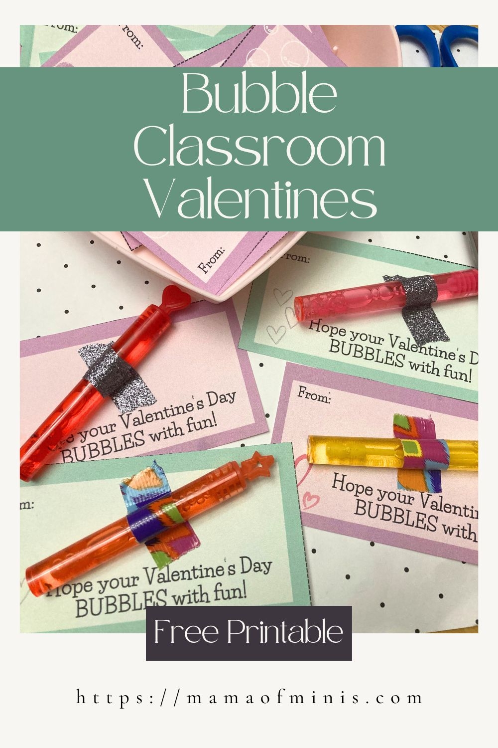 Free Bubble Valentines Day Card Printable Pdf