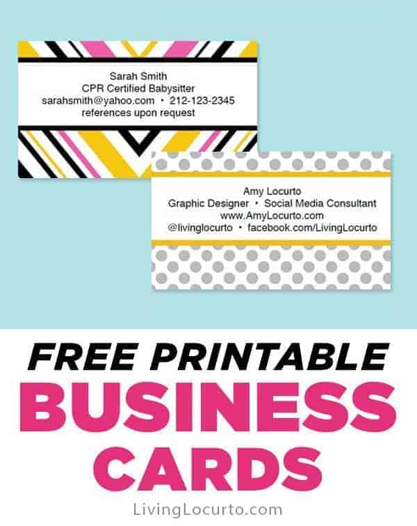 make your own business cards online free printable