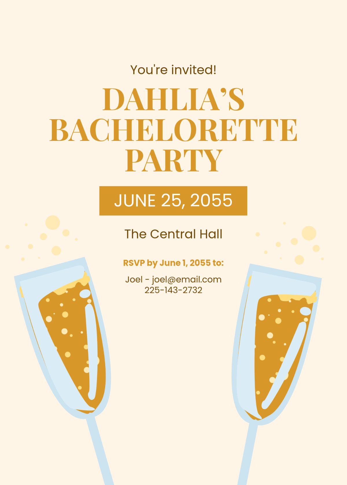 Free Camp Bachelorette Invitation Template To Edit Online