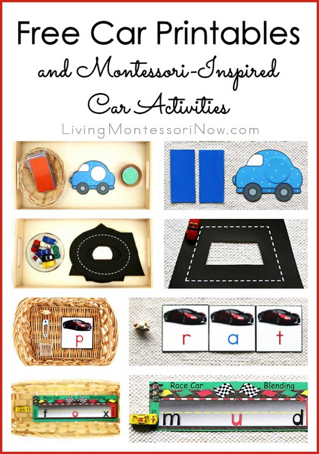 Free Car Printables And Montessori Inspired Car Activities Living 