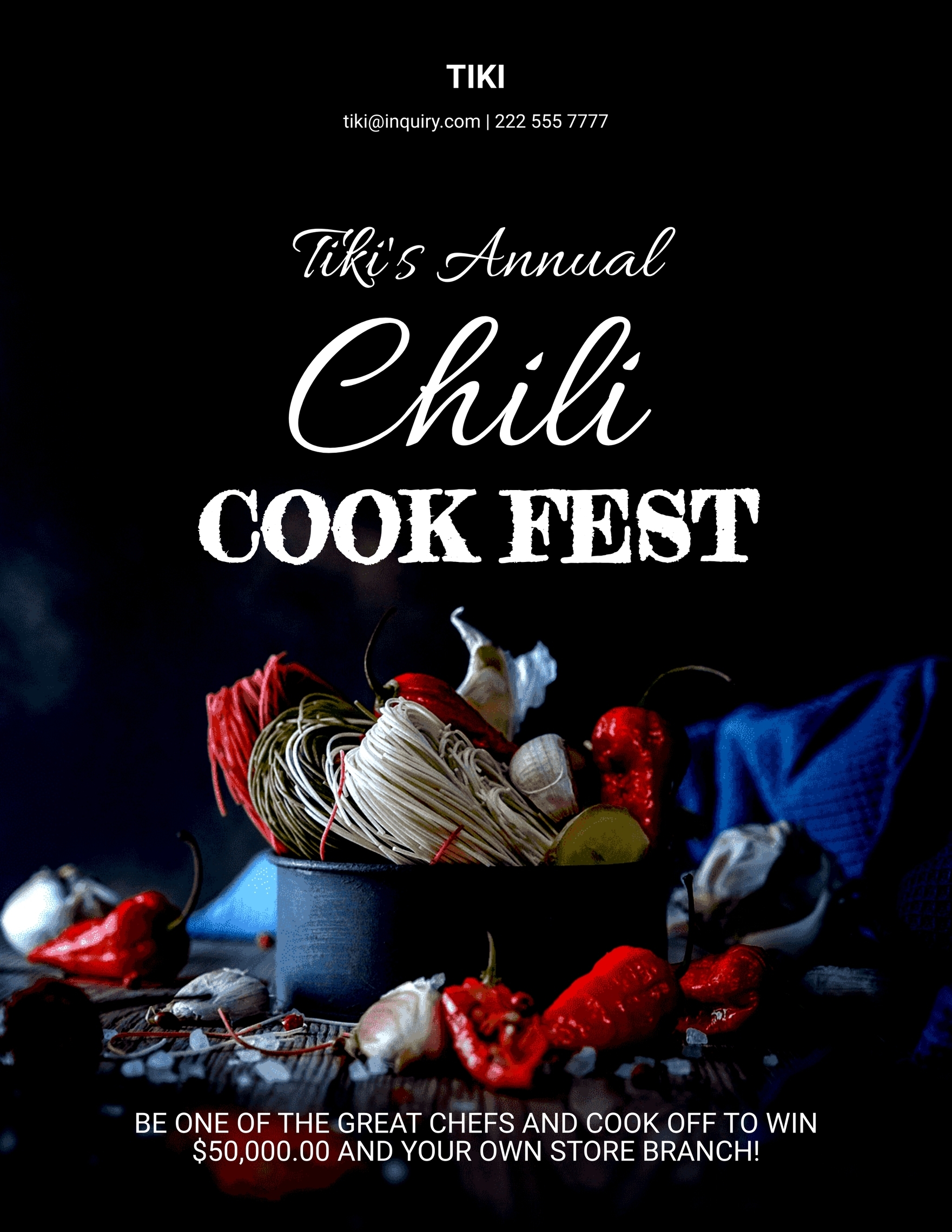 chili cook off invitation template free