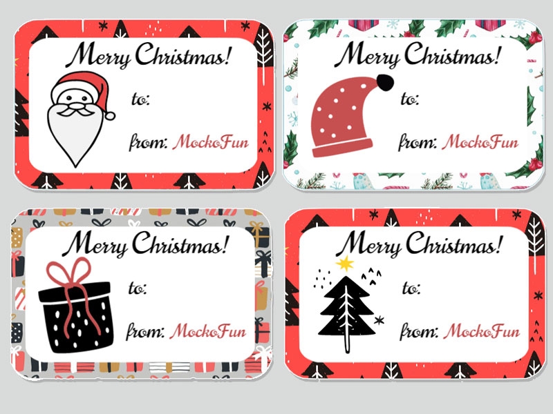  FREE Christmas Gift Tags Printable MockoFUN