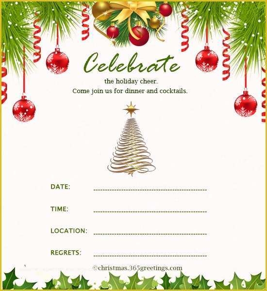 free template for christmas party invitation
