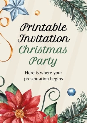 Free Christmas Party Invitation Templates For Microsoft Word