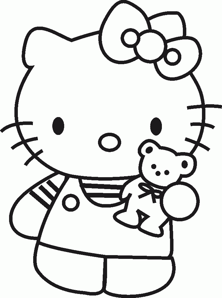 Free Coloring Pages For Kids Hello Kitty Coloring Sheet Hello Kitty