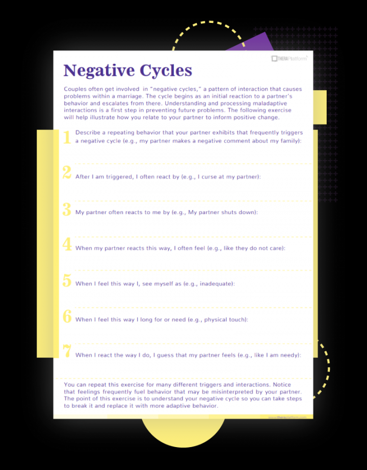Free Couples Therapy Worksheet
