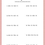 Free Custom Combining Like Terms Worksheet Templates Canva