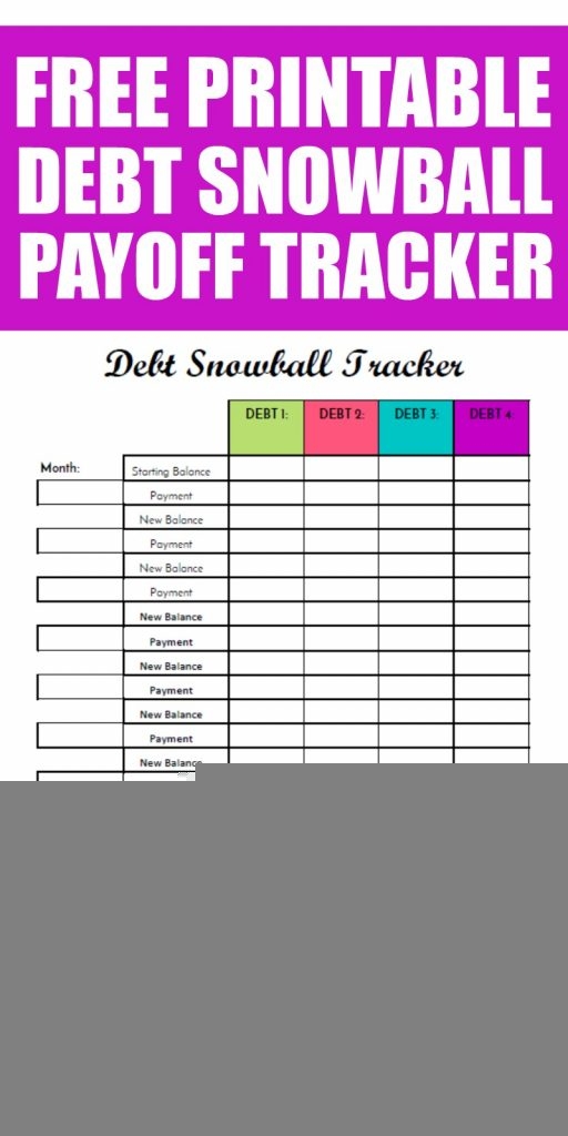 Free Debt Snowball Tracker Printable Simply Unscripted Free 