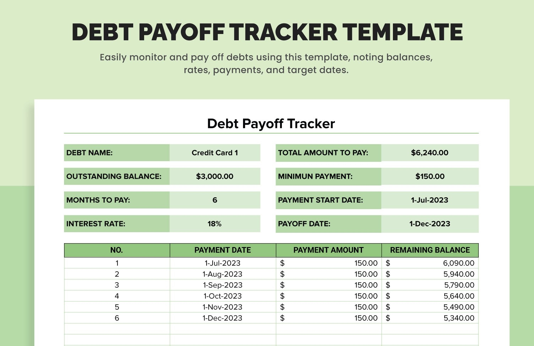 FREE Debt Spreadsheet Template Download In Word Google Docs 