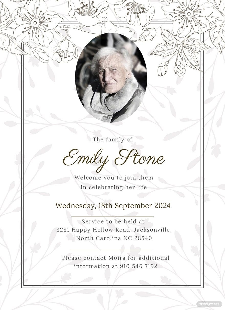 Free Editable Funeral Templates In Publisher To Download