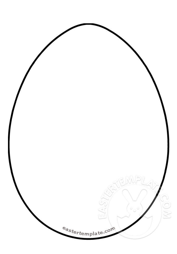 Free Egg Shape Template Easter Template