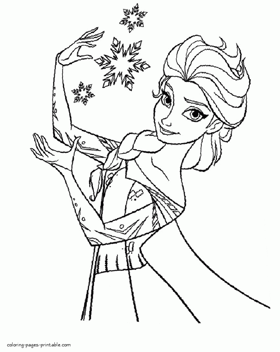 free printable coloring pages elsa