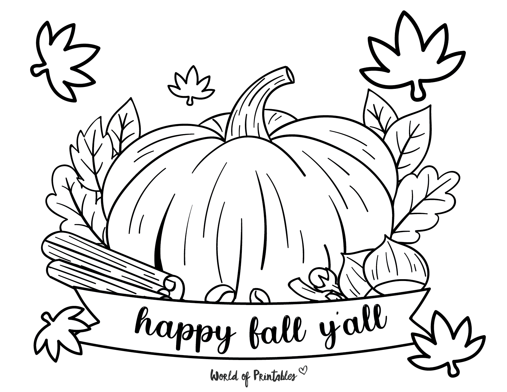 Coloring Pages Printable Fall