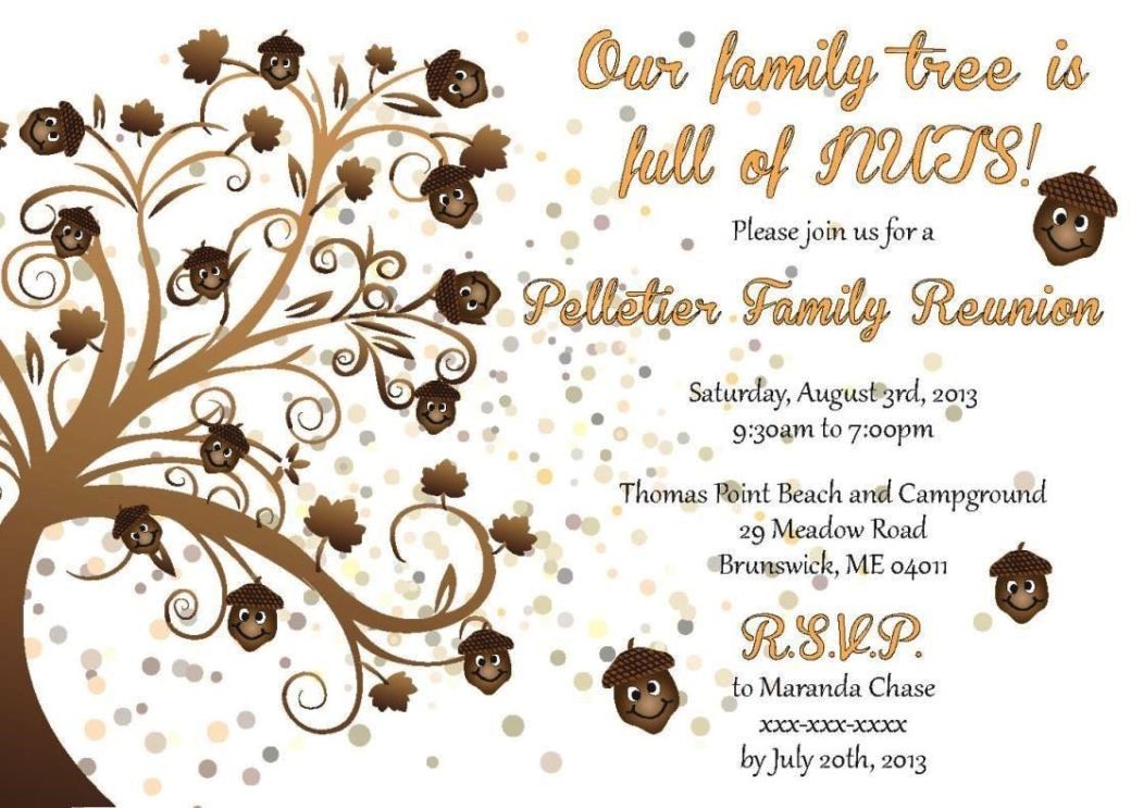 Free Family Reunion Invitations Templates Download SampleTemplatess 