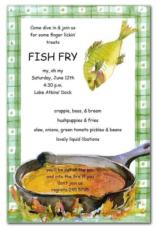 Free Fish Fry Invitation Template Dev onallcylinders