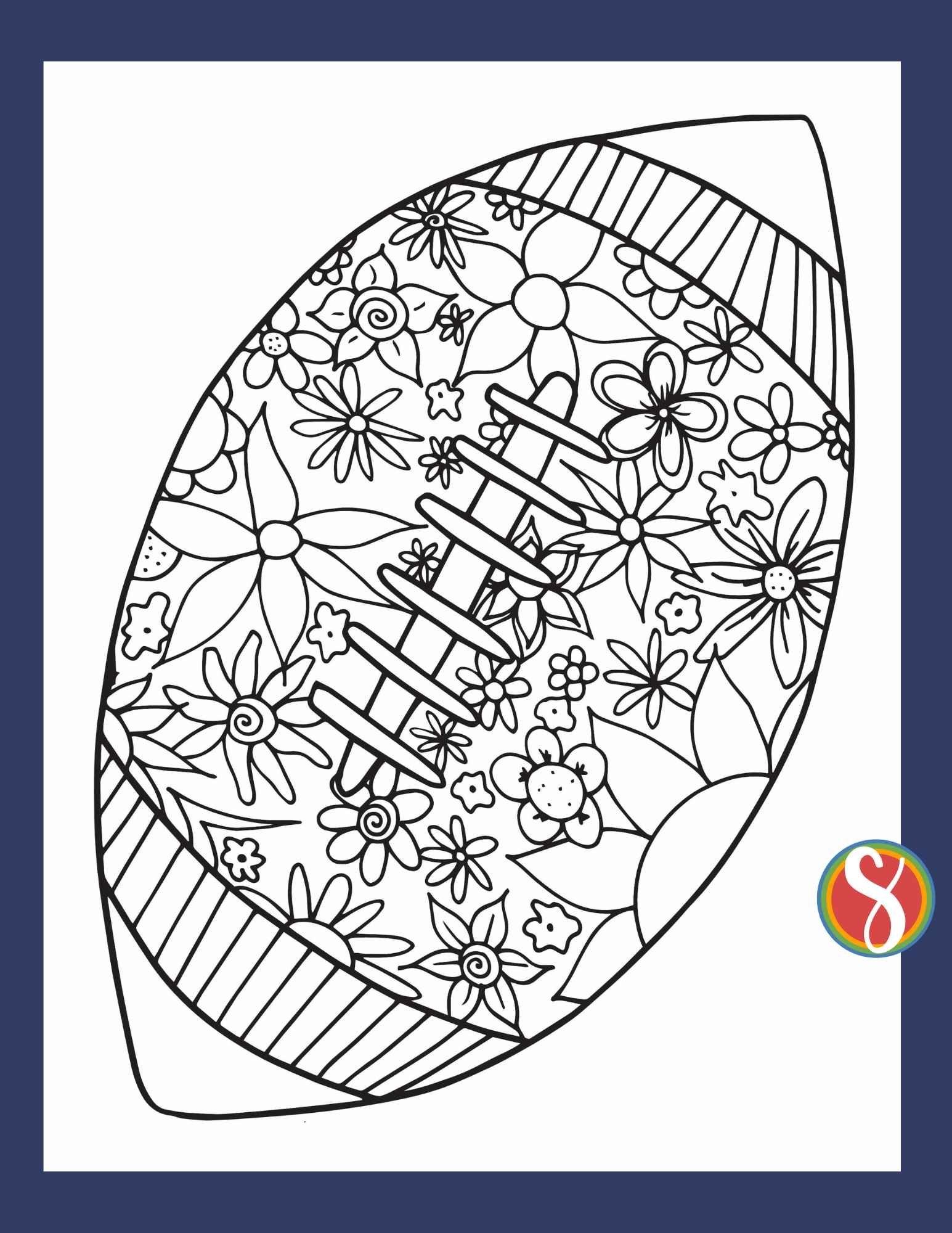 free football coloring pages