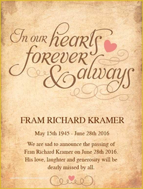 Free Funeral Invitation Template Of 28 Funeral Invitation Templates Psd 
