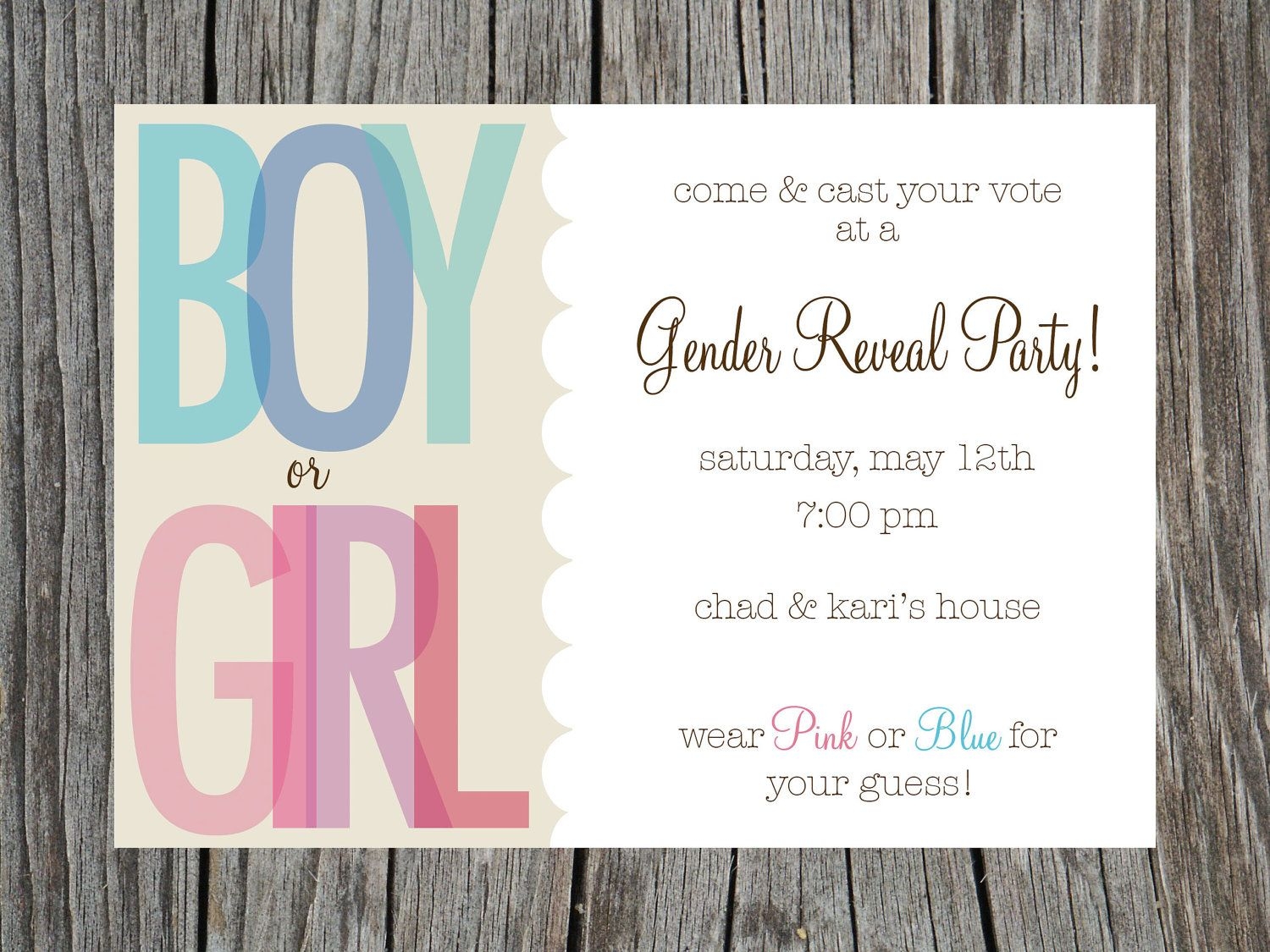 Free Gender Reveal Invitation Templates Dev onallcylinders