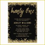 Free Glitter Invitation Template Of Free 21st Birthday Invitations
