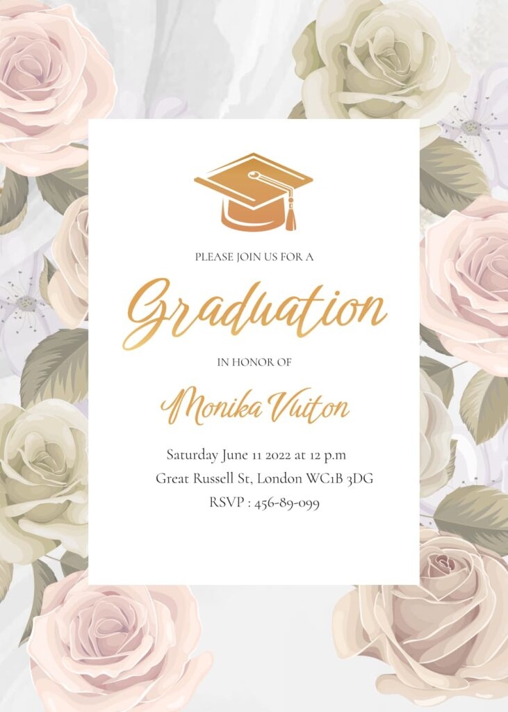Free Graduation Invite Template MasterBundles