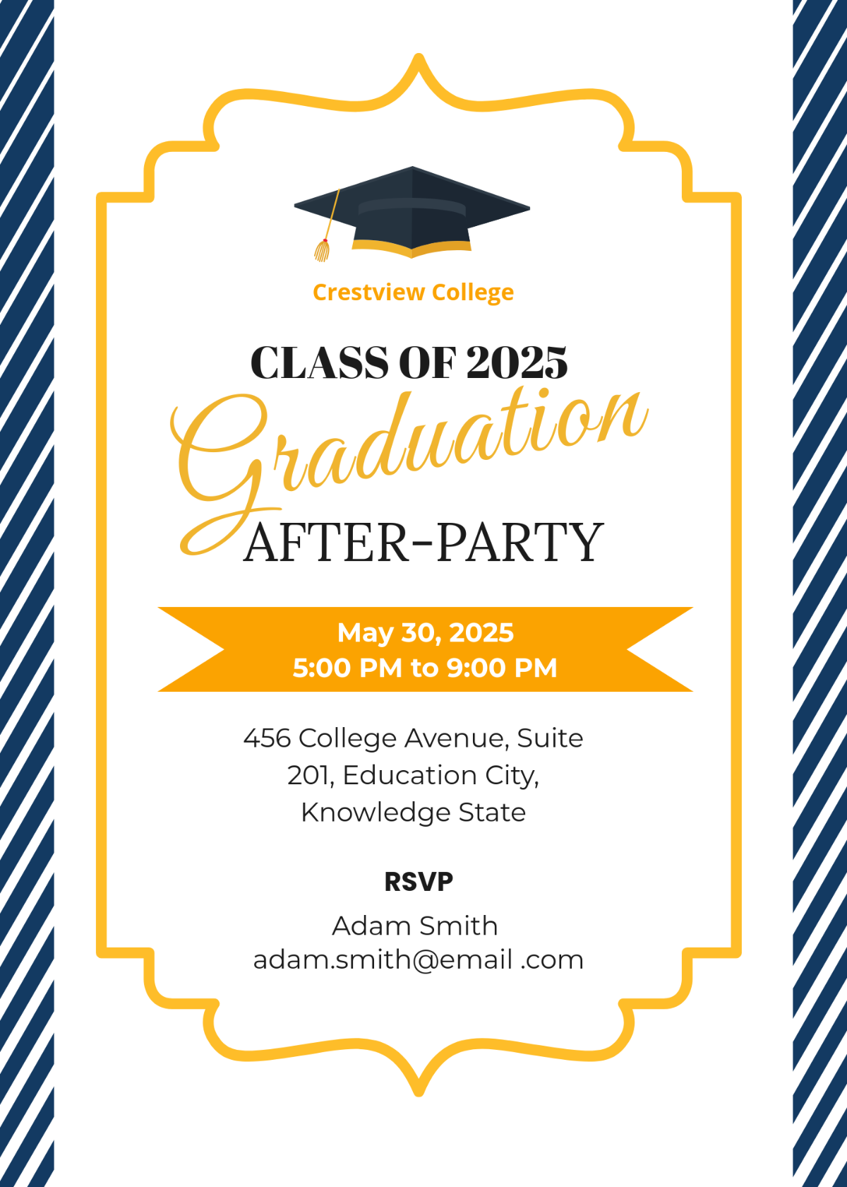 Free Graduation Tarpaulin Template To Edit Online