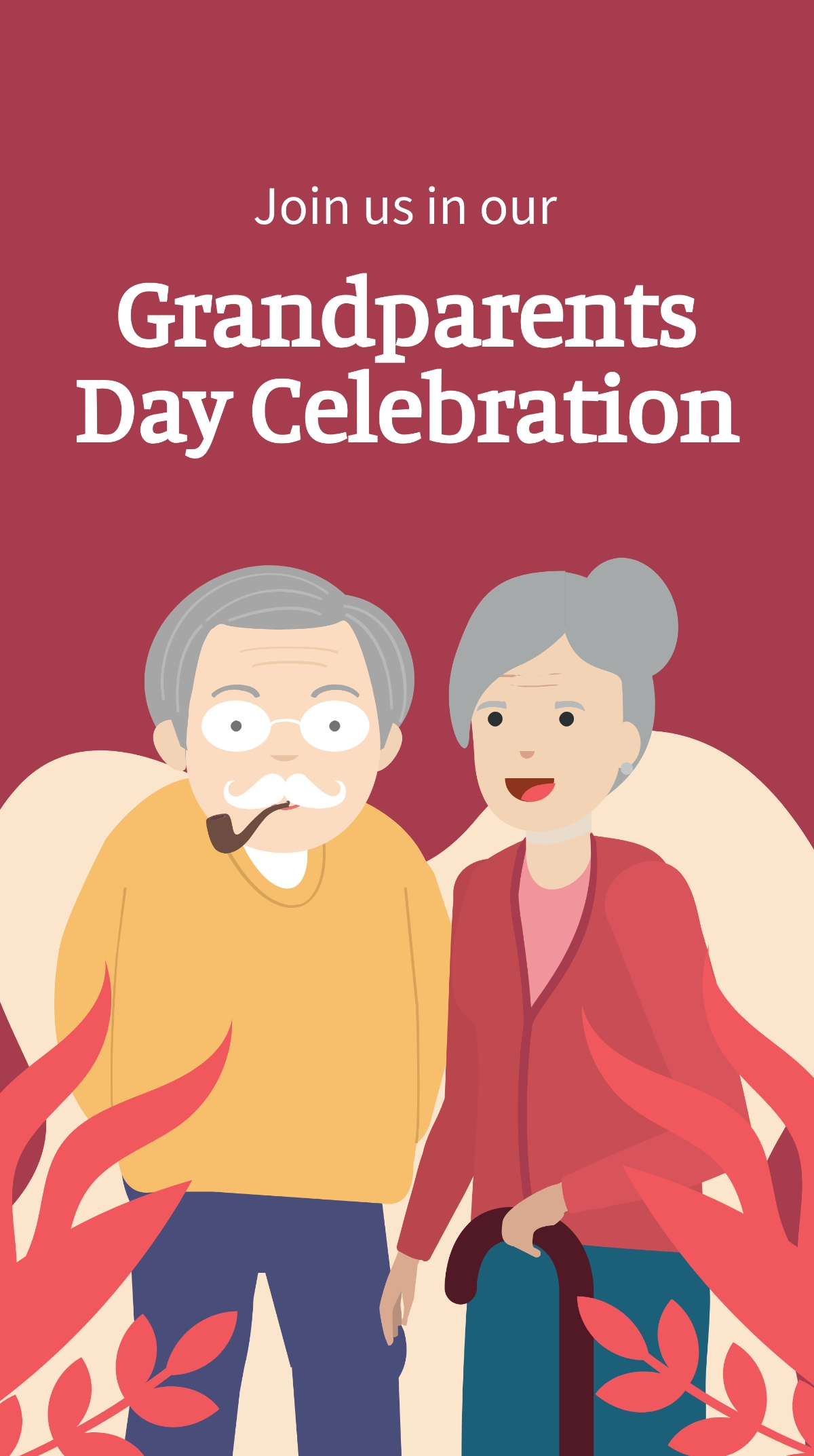 Free Grandparents Day Invitation Instagram Story Template To Edit Online