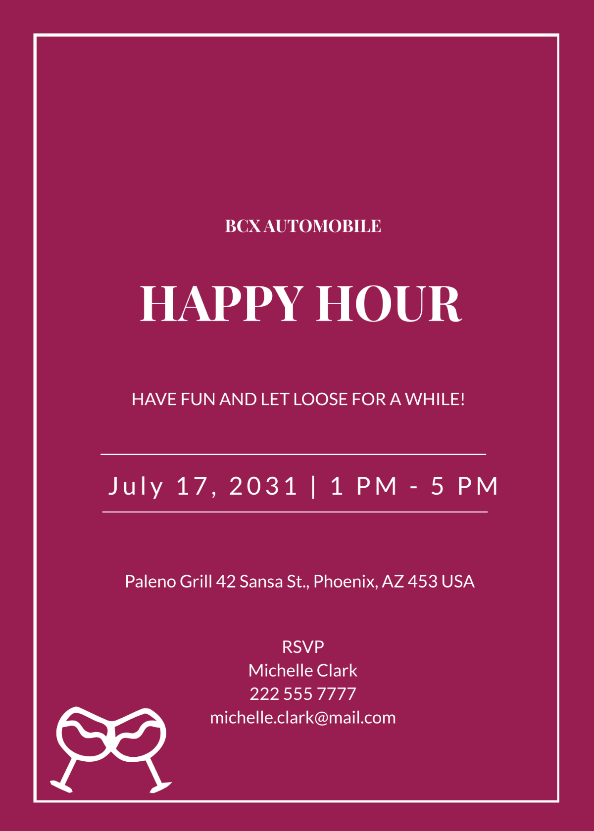 FREE Happy Hour Invitation Templates Examples Edit Online 