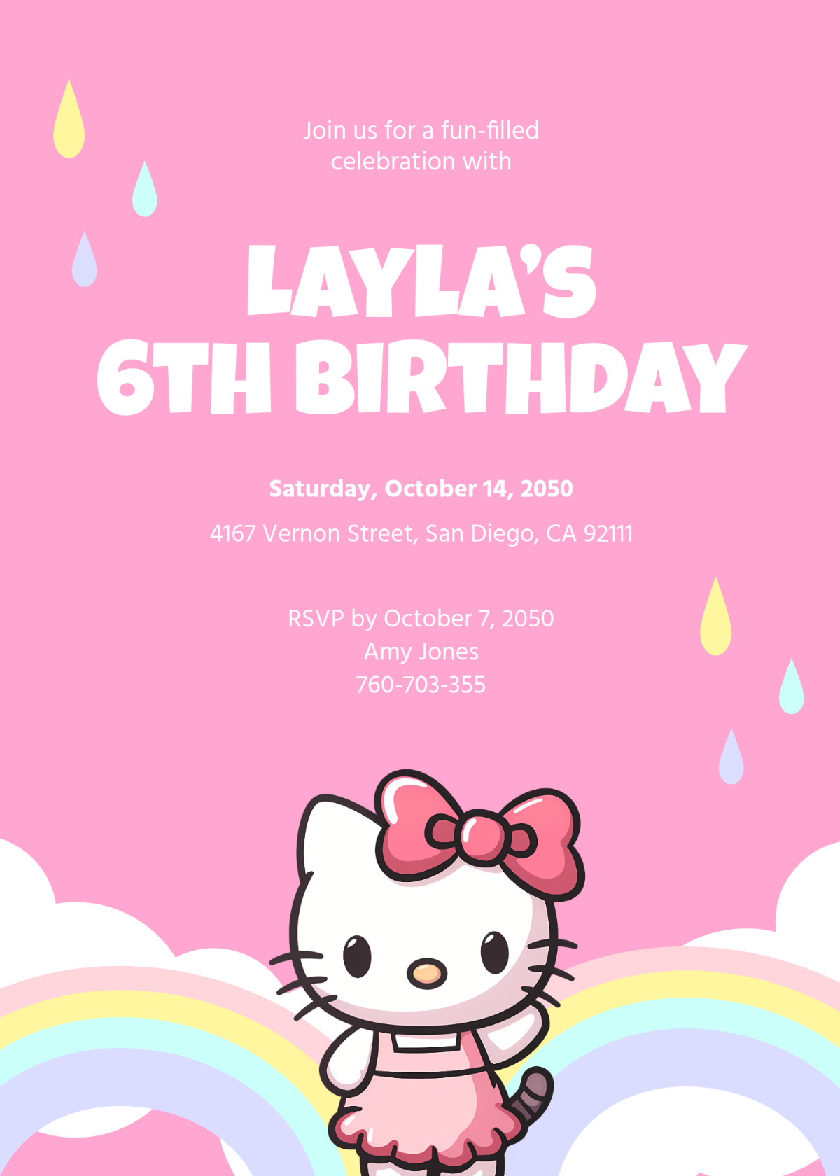 Free Hello Kitty Templates To Edit Online